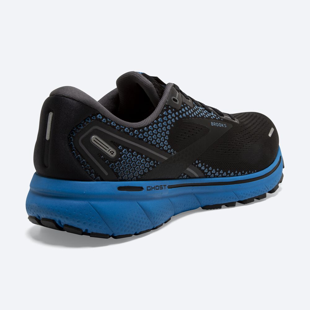 Zapatillas Running Brooks Ghost 14 Hombre Negras/Azules | XIF794205