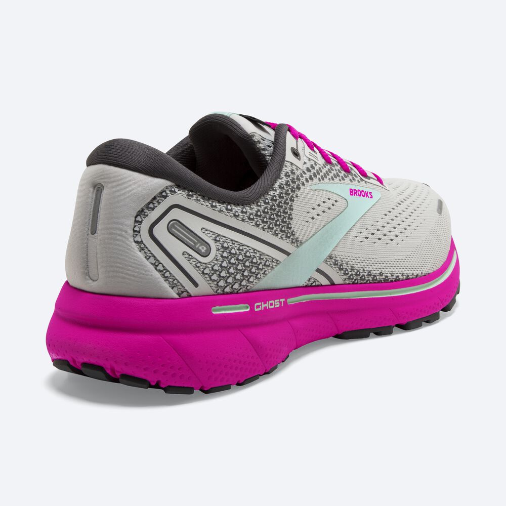 Zapatillas Running Brooks Ghost 14 Mujer Gris/Verde/Rosas | MRD741298