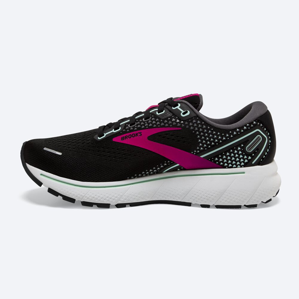 Zapatillas Running Brooks Ghost 14 Mujer Negras/Rosas | UWF215807