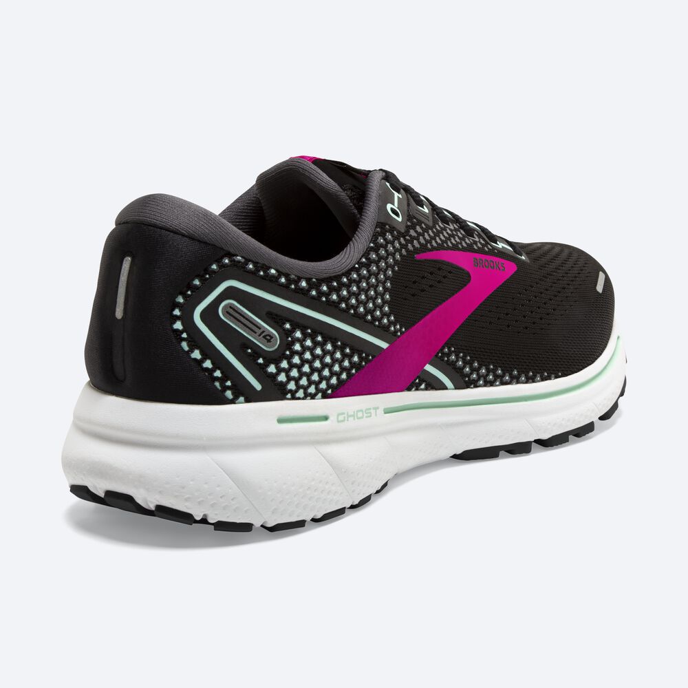 Zapatillas Running Brooks Ghost 14 Mujer Negras/Rosas | UWF215807