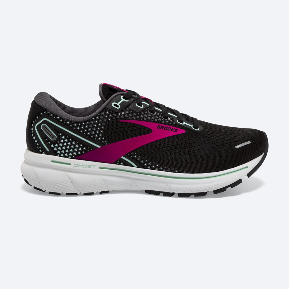 Zapatillas Running Brooks Ghost 14 Mujer Negras/Rosas | UWF215807