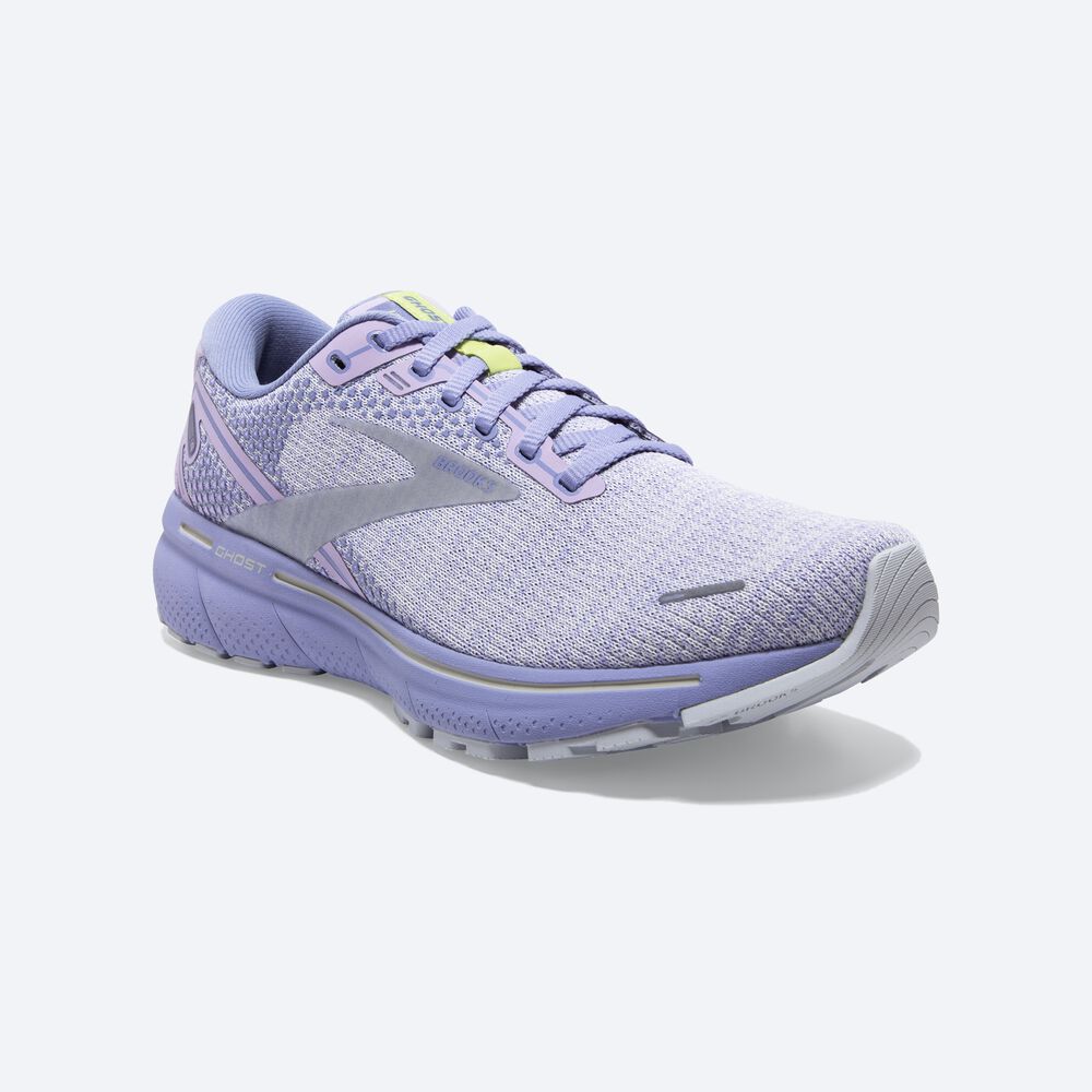 Zapatillas Running Brooks Ghost 14 Mujer Moradas/Verde Claro | UYN164785