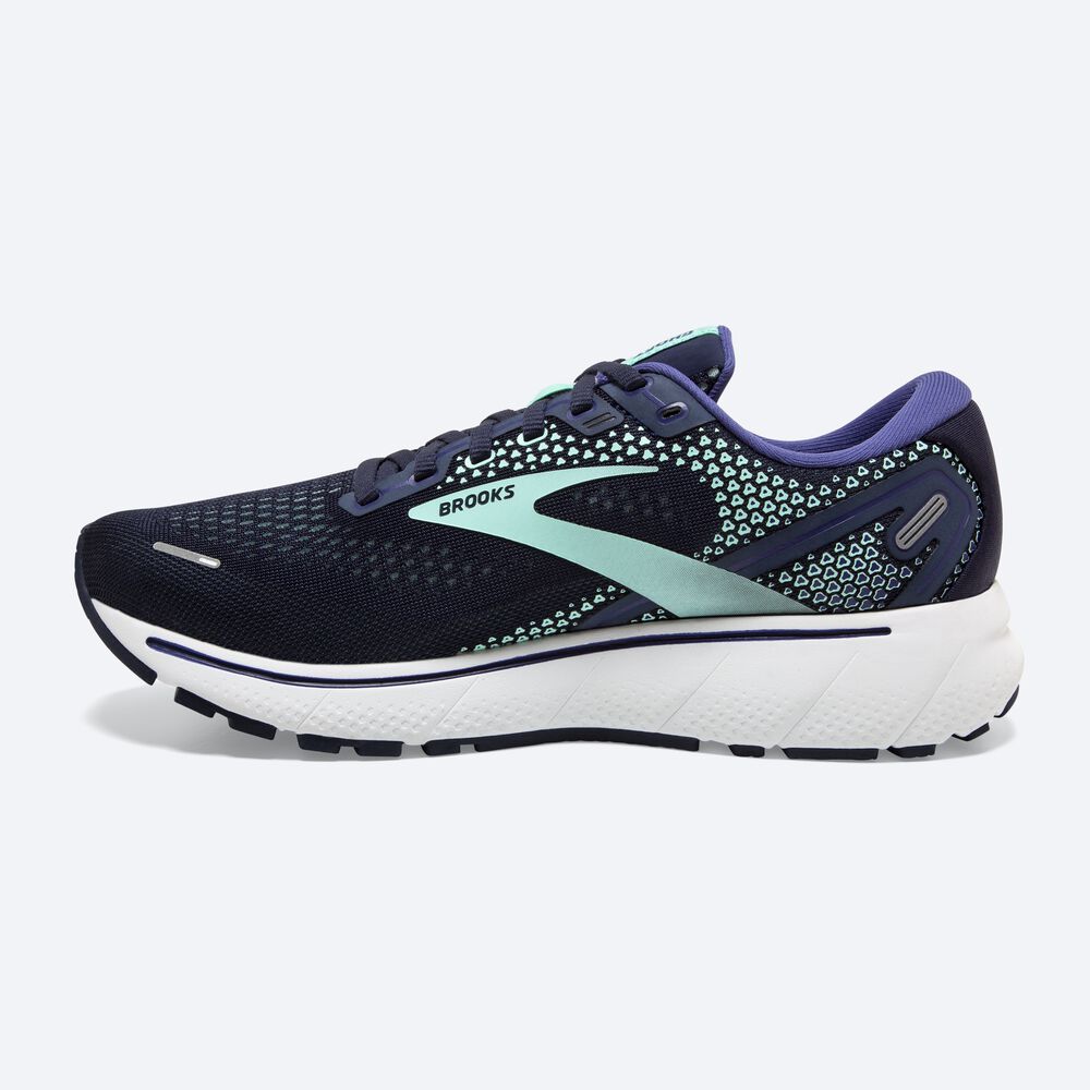 Zapatillas Running Brooks Ghost 14 Mujer Azul Marino/Verde/Azul Marino | XHV530912