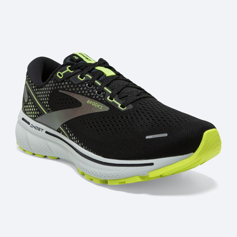 Zapatillas Running Brooks Ghost 14 Mujer Negras/Azules | YIN052163