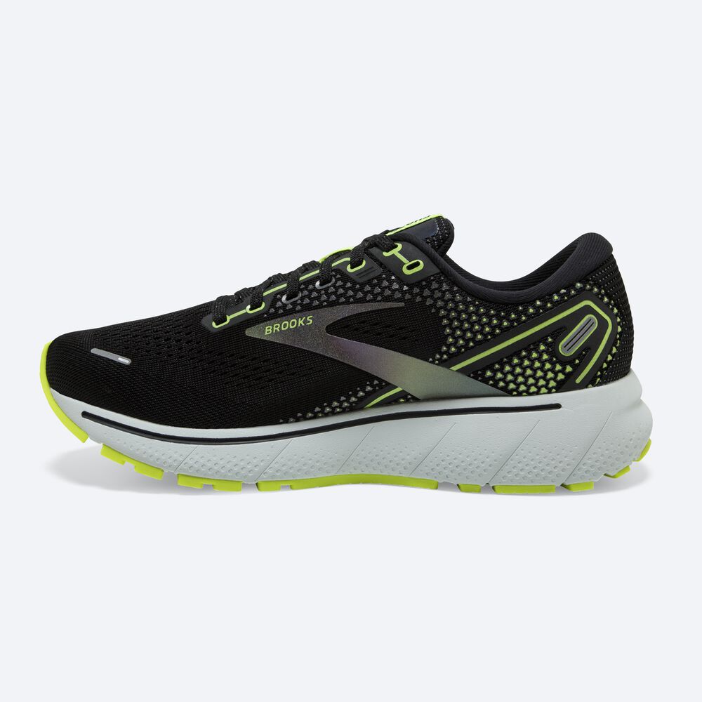 Zapatillas Running Brooks Ghost 14 Mujer Negras/Azules | YIN052163