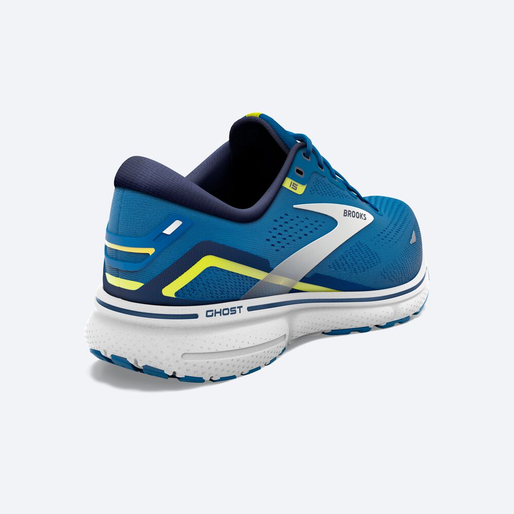 Zapatillas Running Brooks Ghost 15 Hombre Azules/Blancas | ICD104567