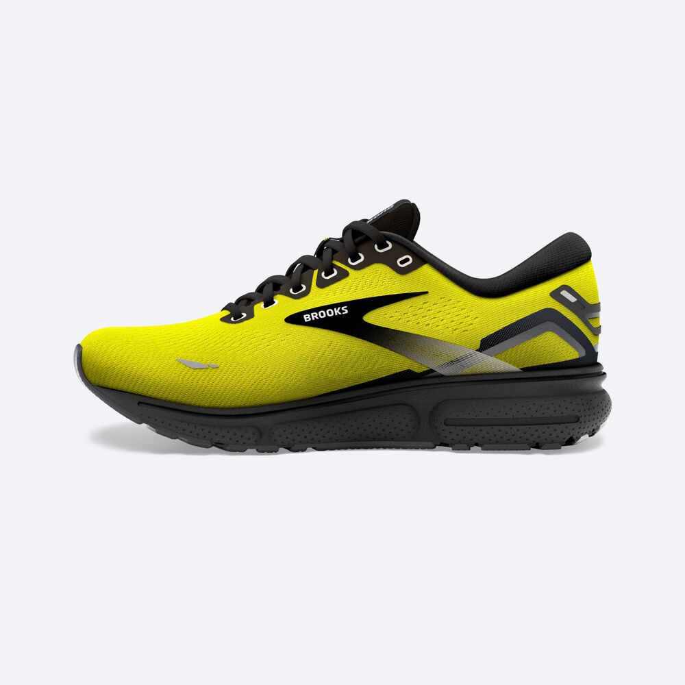 Zapatillas Running Brooks Ghost 15 Hombre Amarillo/Negras | INF097285