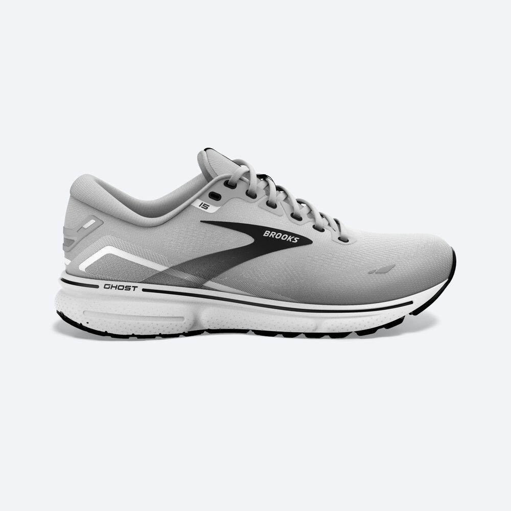 Zapatillas Running Brooks Ghost 15 Hombre Gris/Negras | JXL027165