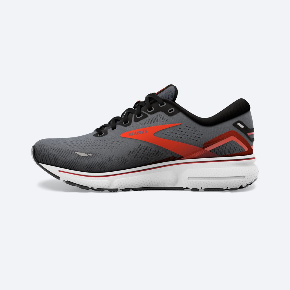 Zapatillas Running Brooks Ghost 15 Hombre Negras/Naranjas | MLR560271