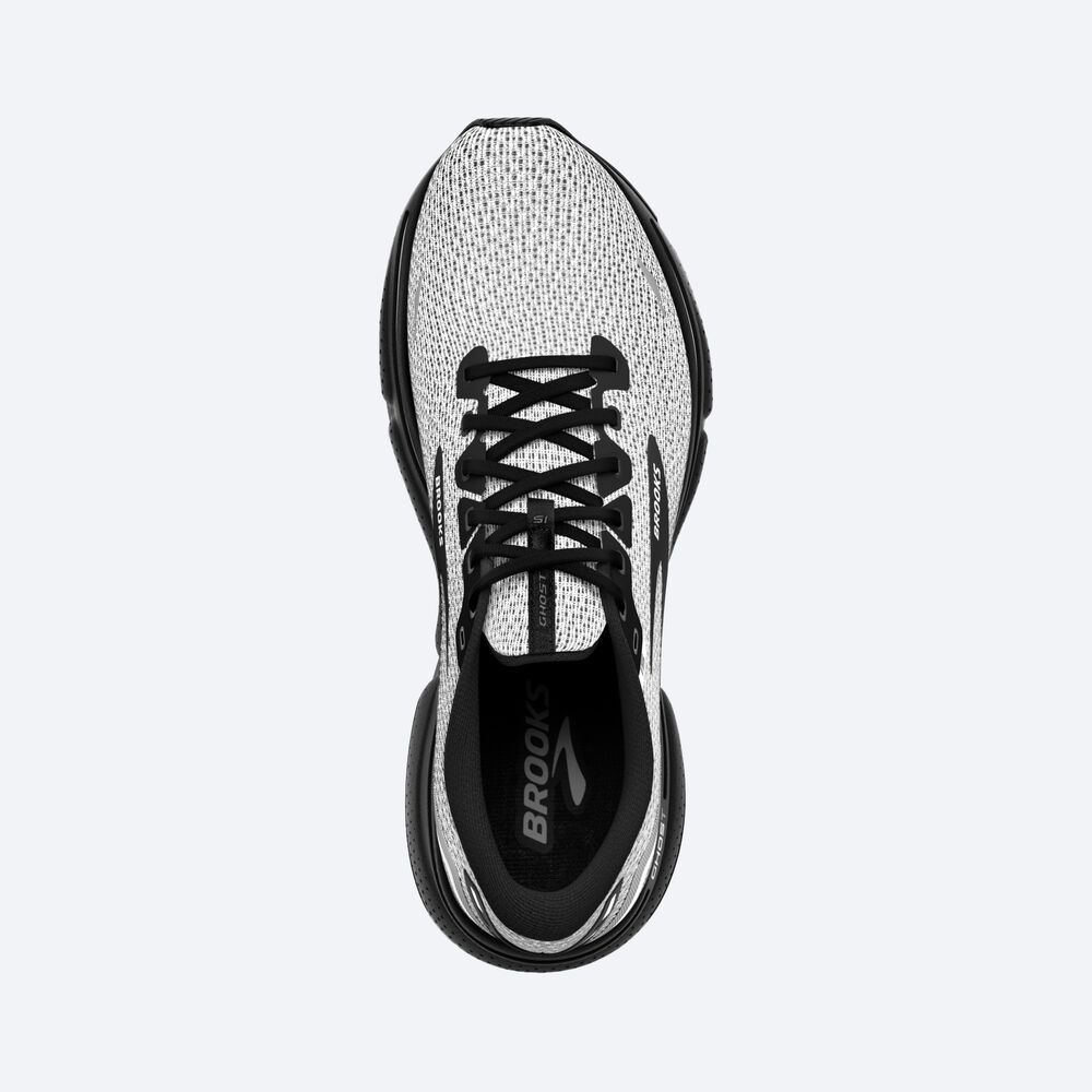 Zapatillas Running Brooks Ghost 15 Hombre Blancas/Negras | PHD609824