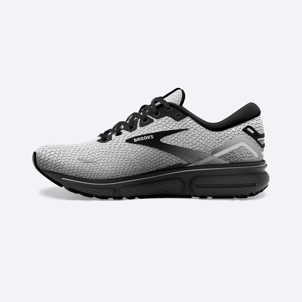 Zapatillas Running Brooks Ghost 15 Hombre Blancas/Negras | PHD609824