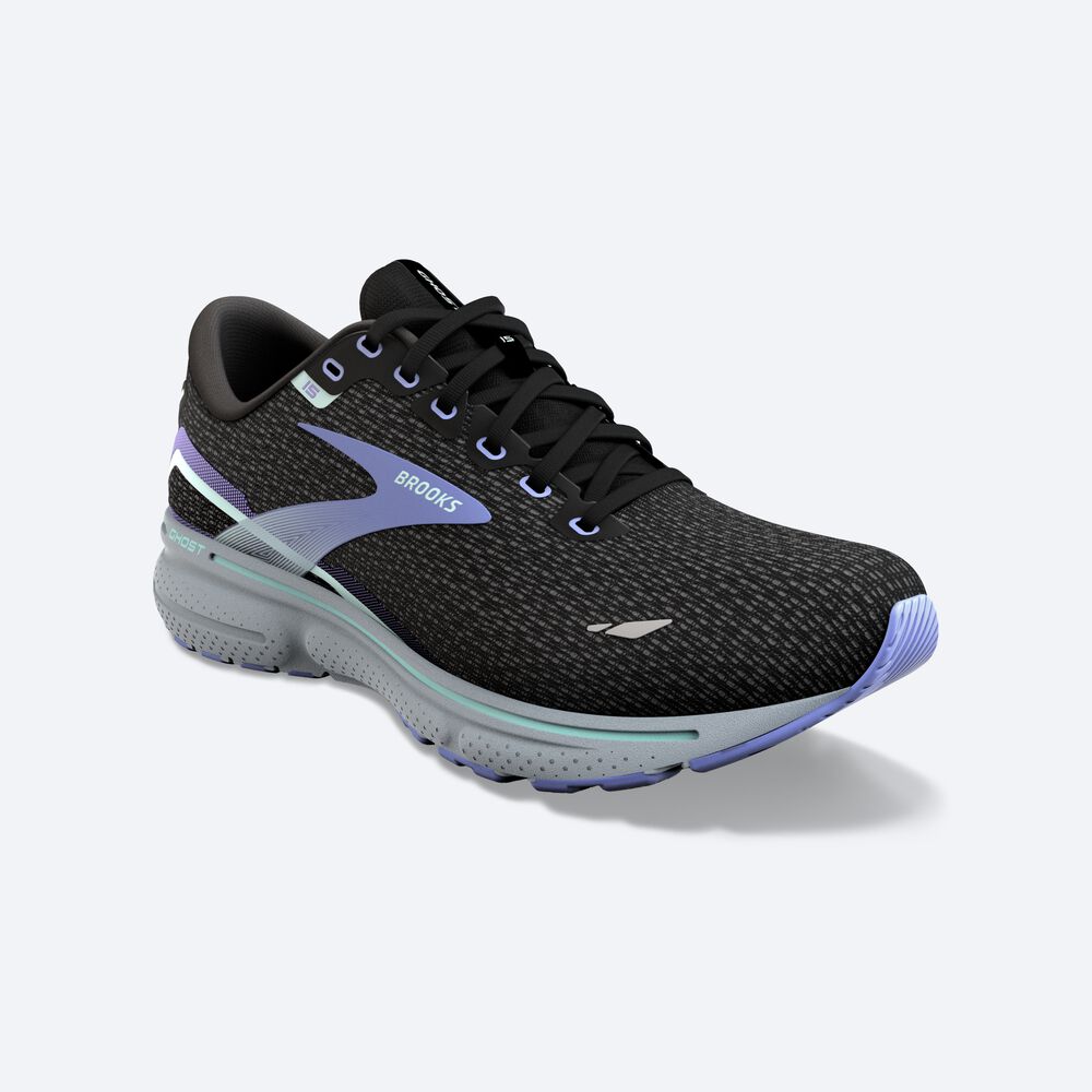 Zapatillas Running Brooks Ghost 15 Mujer Negras | BJI286094