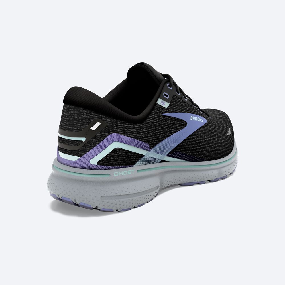 Zapatillas Running Brooks Ghost 15 Mujer Negras | BJI286094