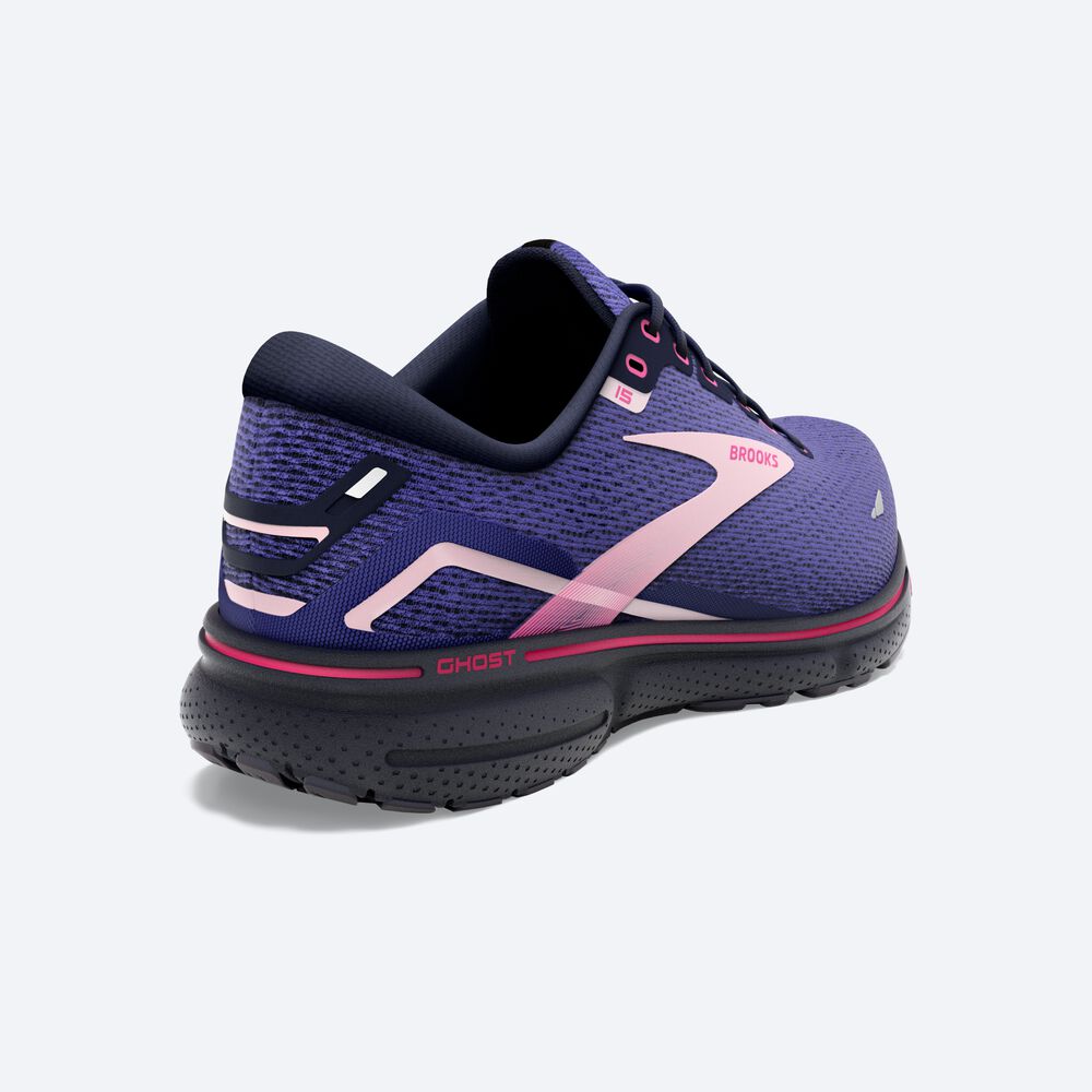 Zapatillas Running Brooks Ghost 15 Mujer Azules/Azul Marino/Rosas | FXR596432