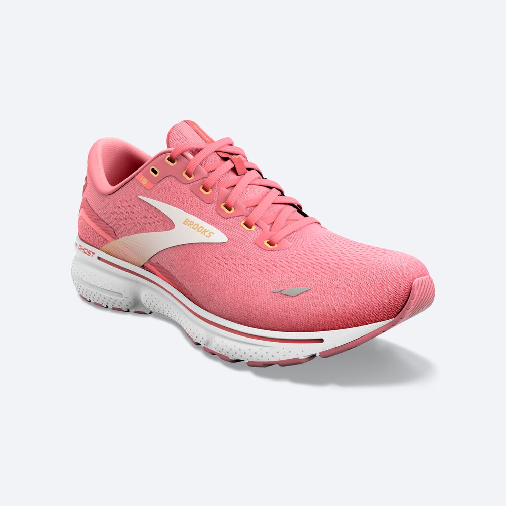 Zapatillas Running Brooks Ghost 15 Mujer Rosas/Coral/Blancas | SCL413965