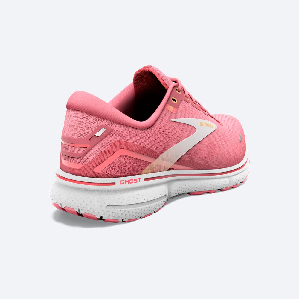 Zapatillas Running Brooks Ghost 15 Mujer Rosas/Coral/Blancas | SCL413965