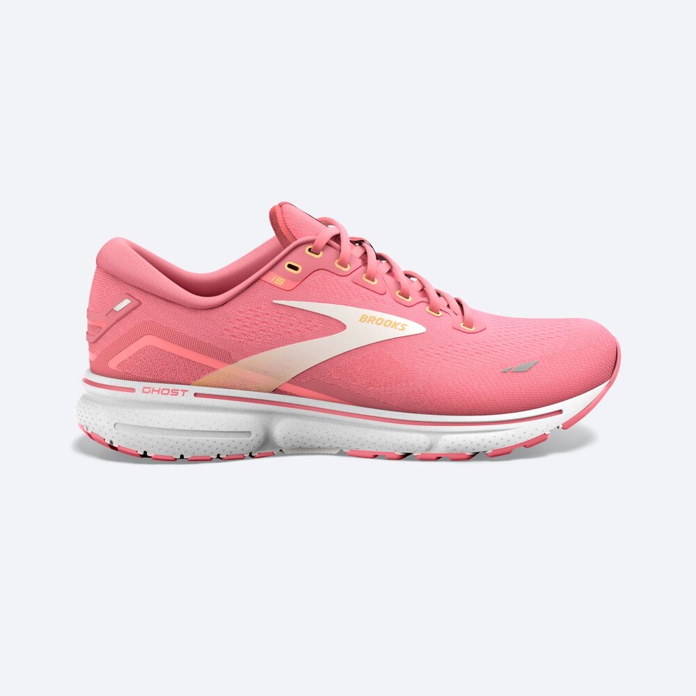 Zapatillas Running Brooks Ghost 15 Mujer Rosas/Coral/Blancas | SCL413965