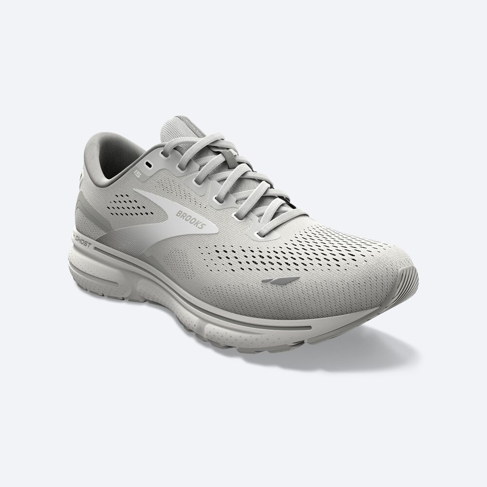 Zapatillas Running Brooks Ghost 15 Mujer Gris/Blancas | WFI480196