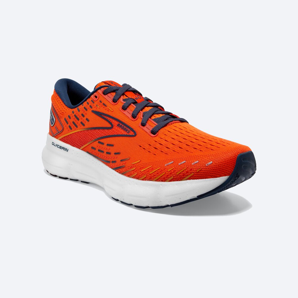 Zapatillas Running Brooks Glycerin 20 Hombre Naranjas/Marrones | JQN821097