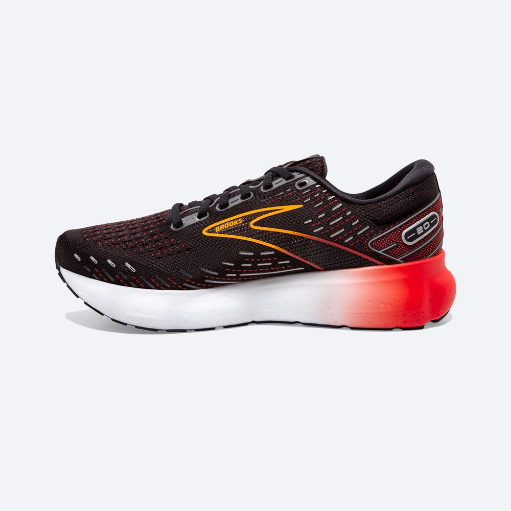 Zapatillas Running Brooks Glycerin 20 Hombre Negras/Rojas | JYT180725