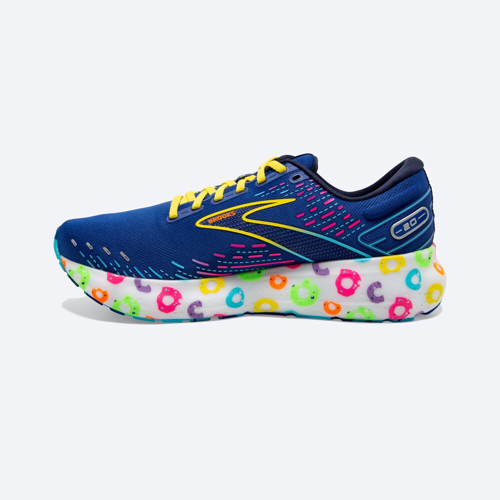 Zapatillas Running Brooks Glycerin 20 Hombre Azules/Azul Marino/Amarillo | OKE085419