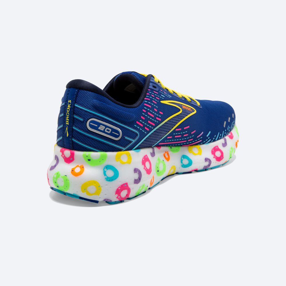 Zapatillas Running Brooks Glycerin 20 Hombre Azules/Azul Marino/Amarillo | OKE085419