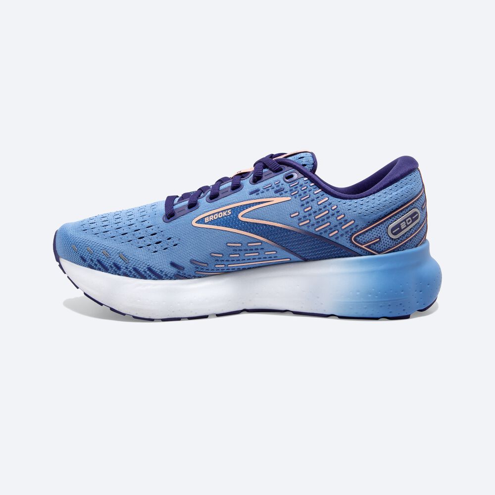 Zapatillas Running Brooks Glycerin 20 Mujer Azules/Blancas | DBK685720