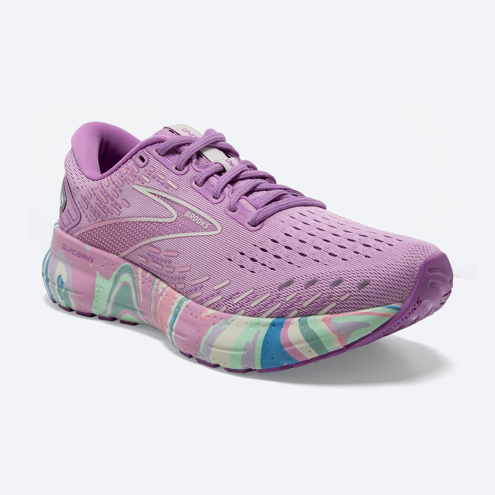 Zapatillas Running Brooks Glycerin 20 Mujer Moradas/Moradas | DGV473250