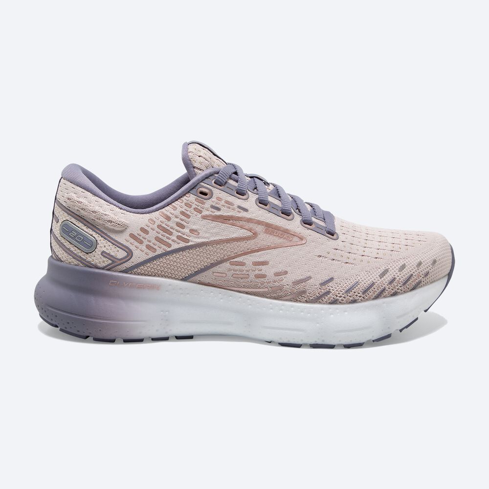 Zapatillas Running Brooks Glycerin 20 Mujer Plateadas/Rosas | EXG940325