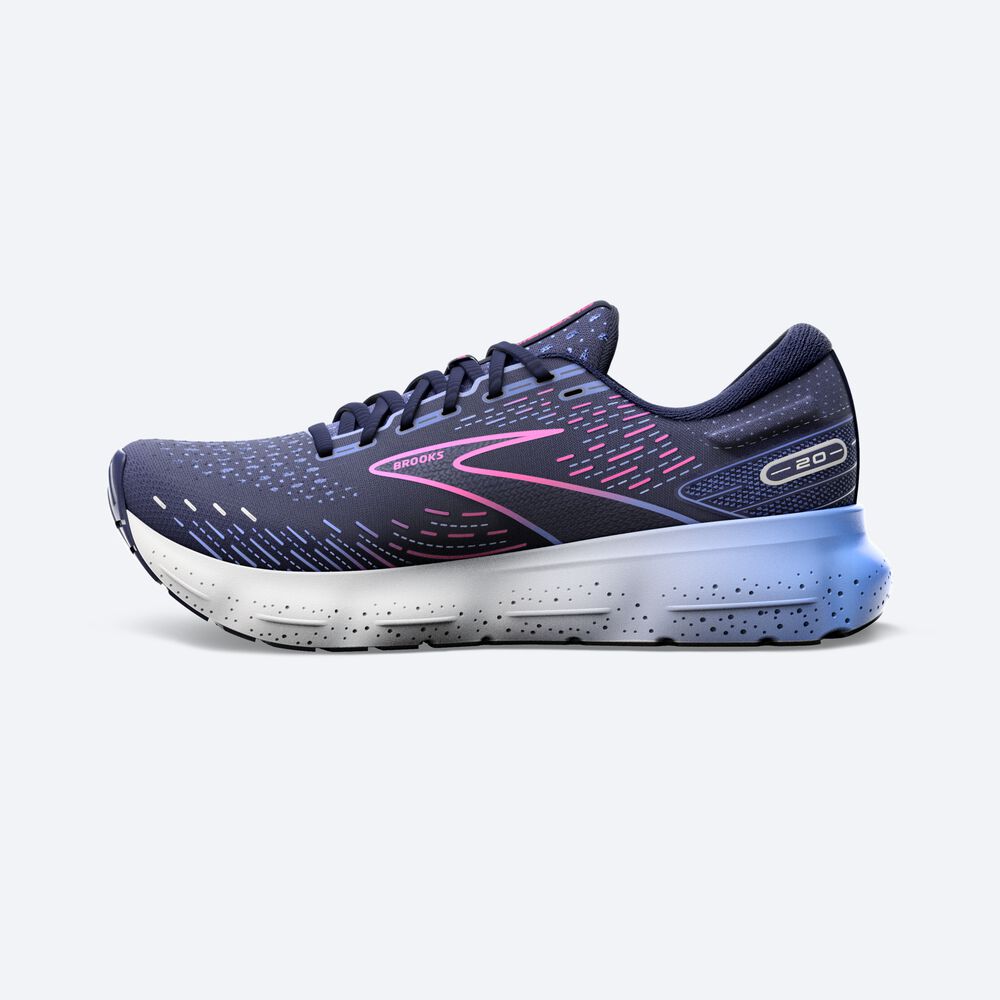 Zapatillas Running Brooks Glycerin 20 Mujer Azul Marino/Azules/Rosas | FMJ648139