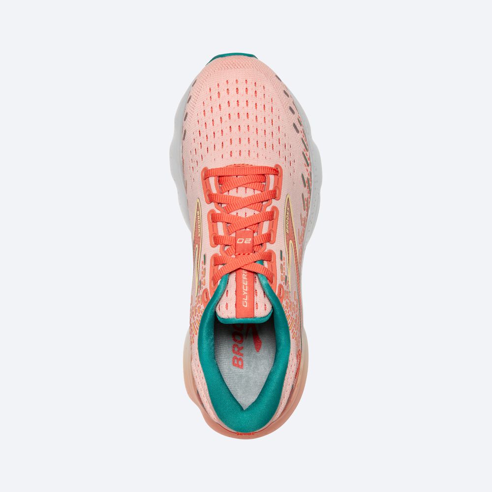 Zapatillas Running Brooks Glycerin 20 Mujer Coral | GZW065291