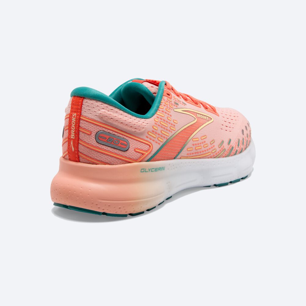 Zapatillas Running Brooks Glycerin 20 Mujer Coral | GZW065291