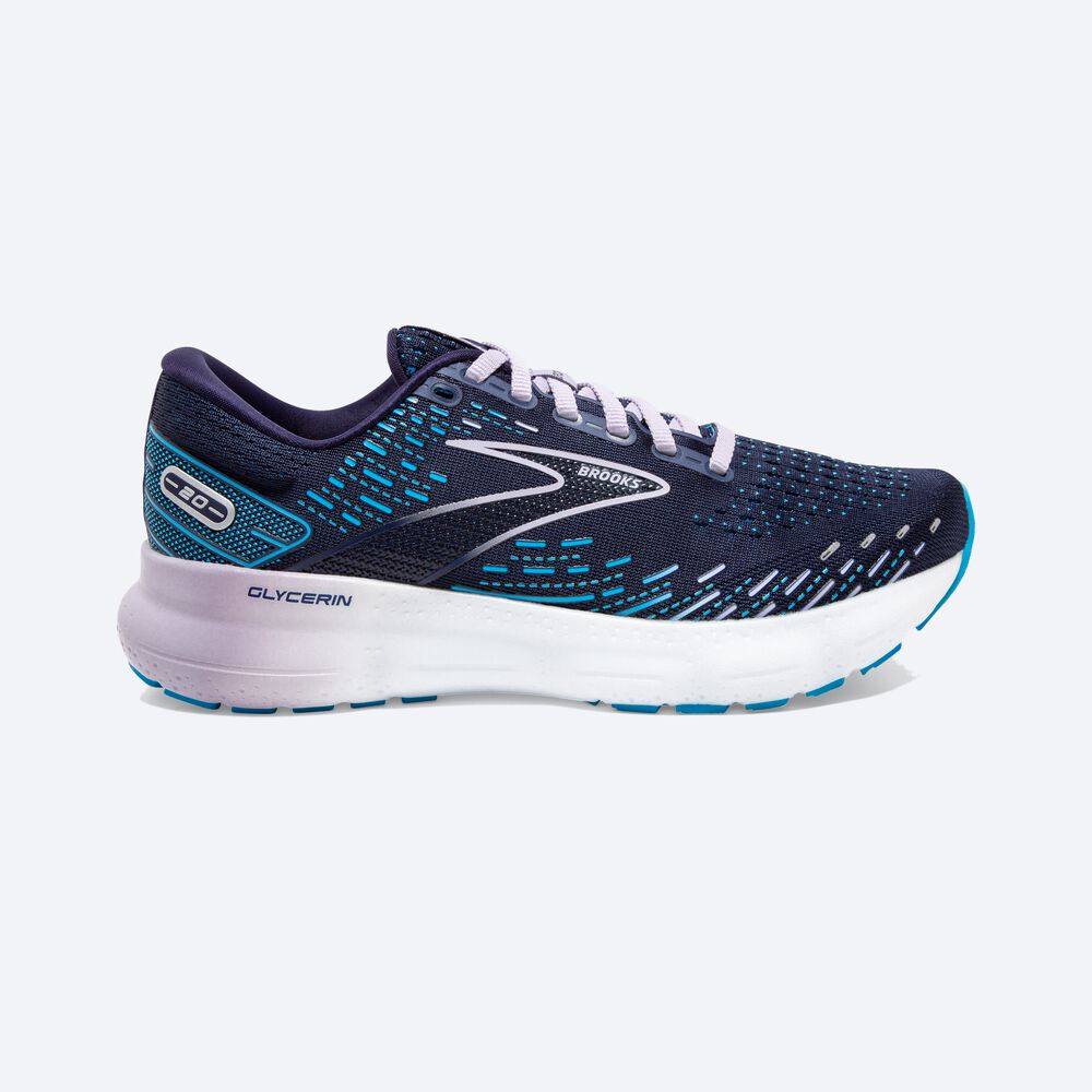 Zapatillas Running Brooks Glycerin 20 Mujer Azul Marino | HTO489572