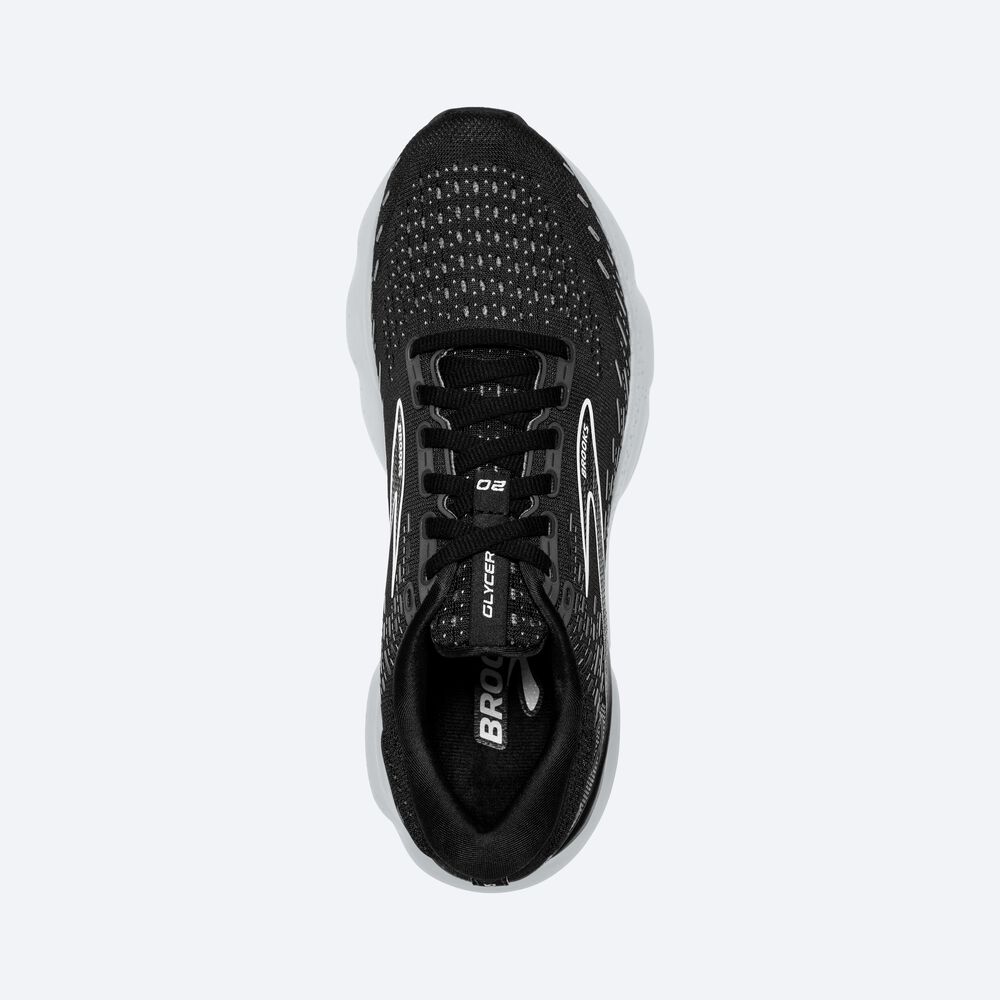 Zapatillas Running Brooks Glycerin 20 Mujer Negras/Blancas | MLF628539