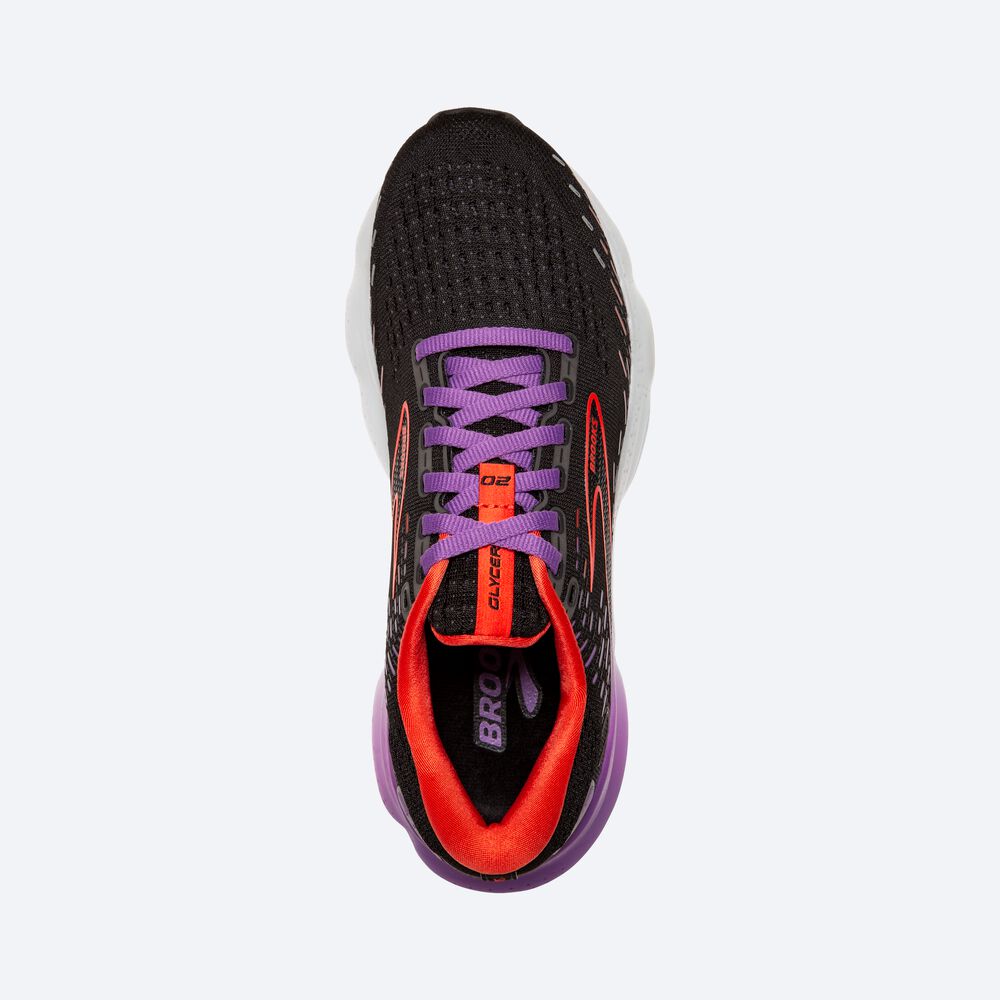 Zapatillas Running Brooks Glycerin 20 Mujer Negras/Flores | NLD702964