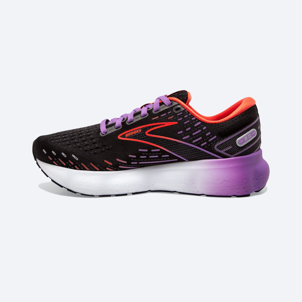 Zapatillas Running Brooks Glycerin 20 Mujer Negras/Flores | NLD702964