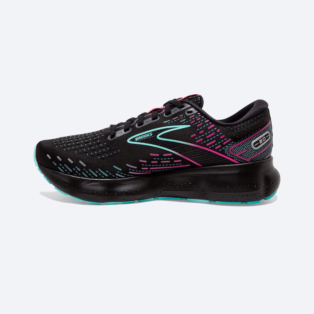 Zapatillas Running Brooks Glycerin 20 Mujer Negras/Azules/Claro Rosas | SHO432985