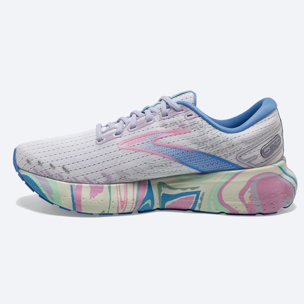 Zapatillas Running Brooks Glycerin 20 Mujer Blancas/Moradas/Rosas | VEN178639