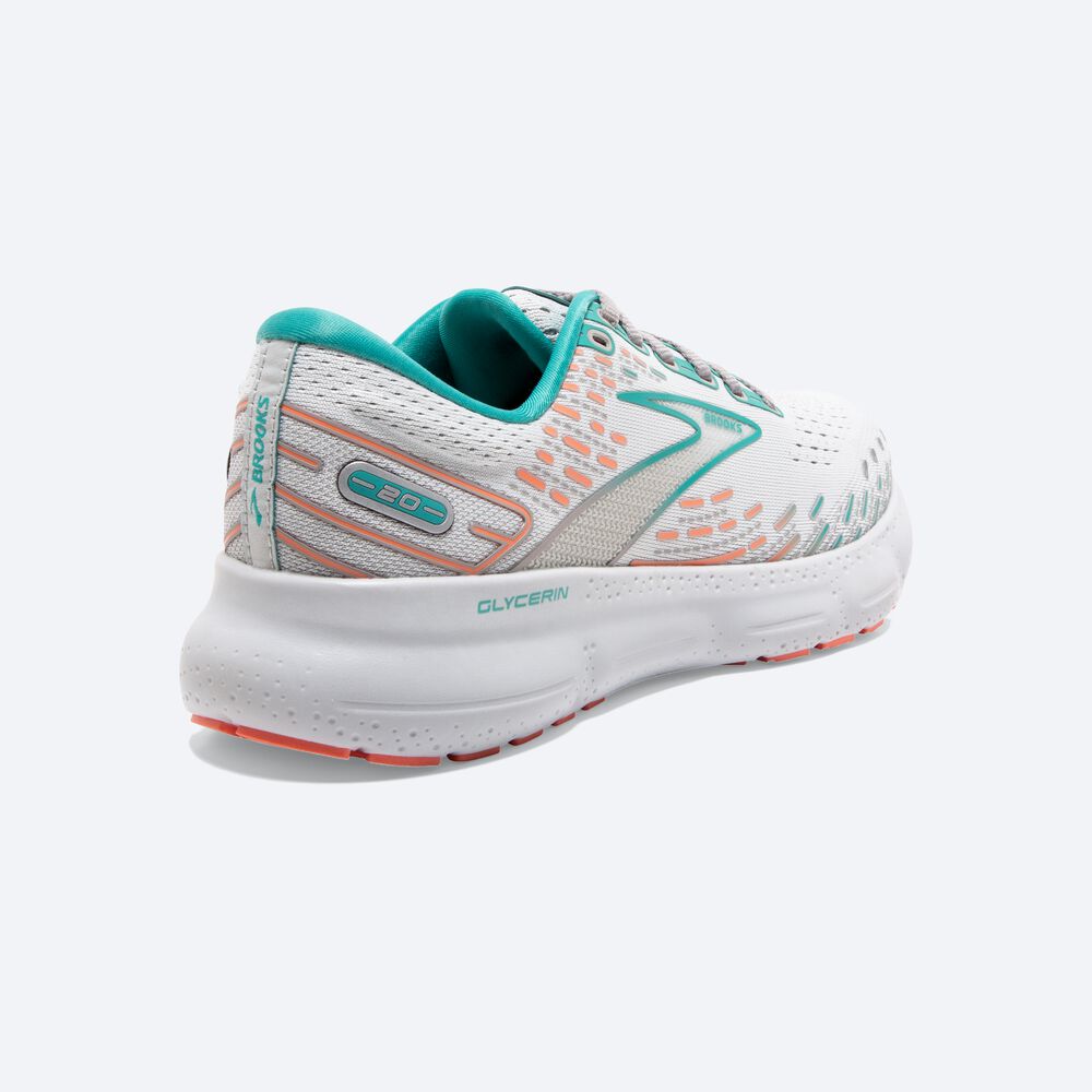 Zapatillas Running Brooks Glycerin 20 Mujer Gris/Coral | VFK038275