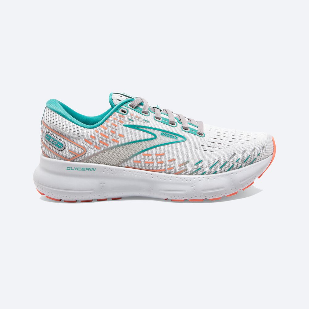 Zapatillas Running Brooks Glycerin 20 Mujer Gris/Coral | VFK038275