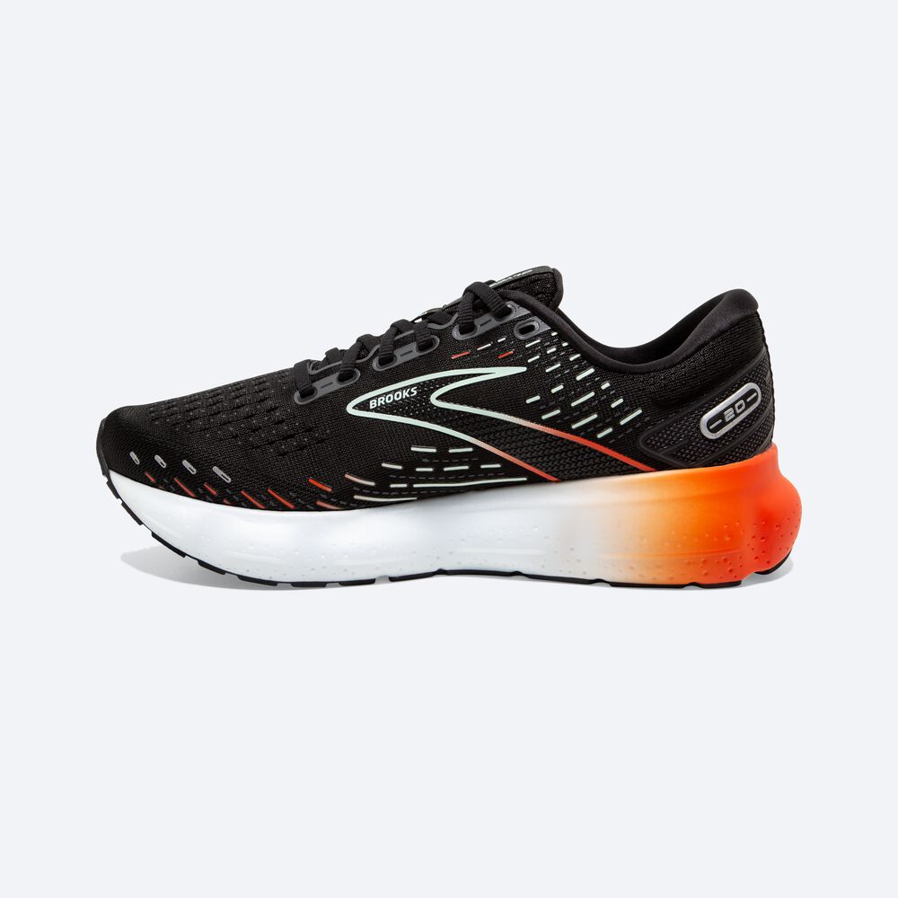 Zapatillas Running Brooks Glycerin 20 Mujer Negras/Rojas | YGI296703