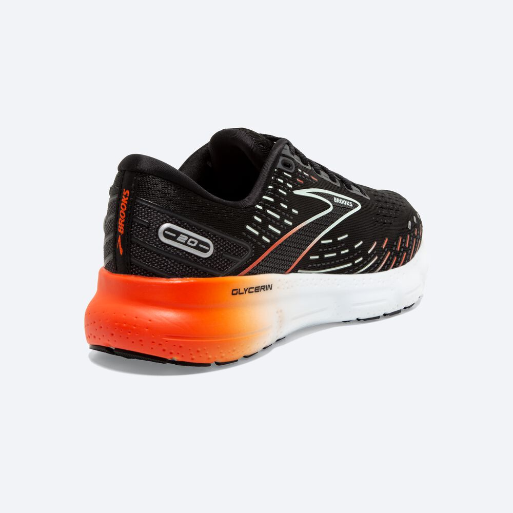 Zapatillas Running Brooks Glycerin 20 Mujer Negras/Rojas | YGI296703