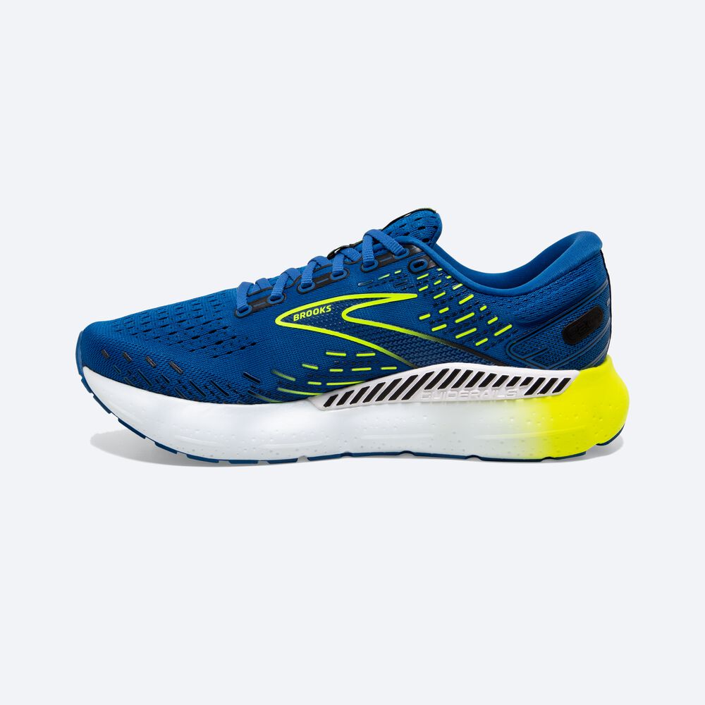 Zapatillas Running Brooks Glycerin GTS 20 Hombre Azules/Blancas | ISD248170