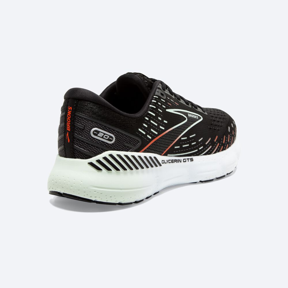 Zapatillas Running Brooks Glycerin GTS 20 Mujer Negras/Rojas | LFT860957