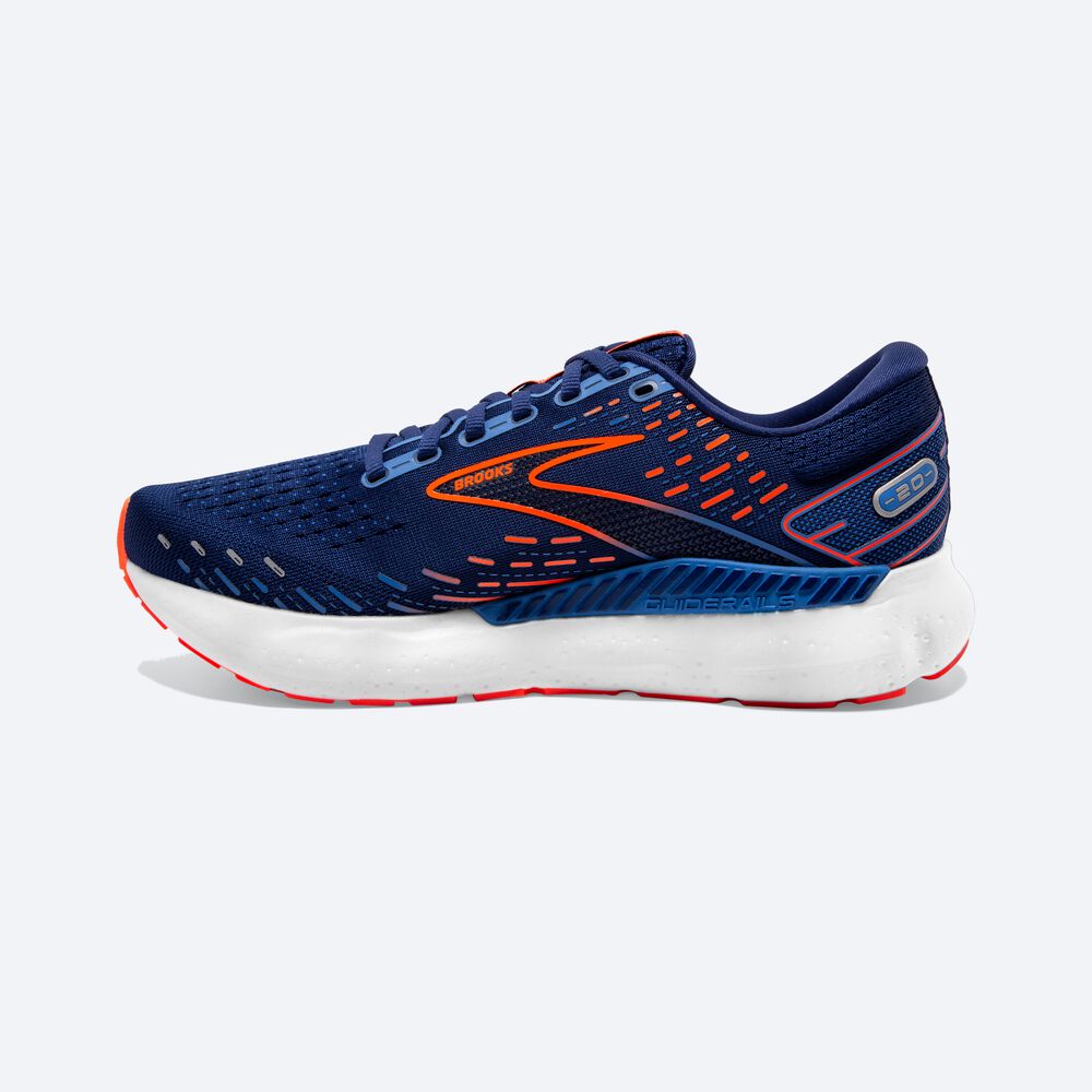 Zapatillas Running Brooks Glycerin GTS 20 Hombre Azules/Azules/Naranjas | SWF970564