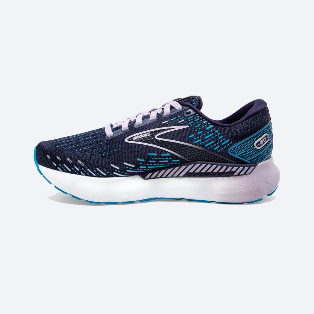 Zapatillas Running Brooks Glycerin GTS 20 Mujer Azul Marino | TJE264310