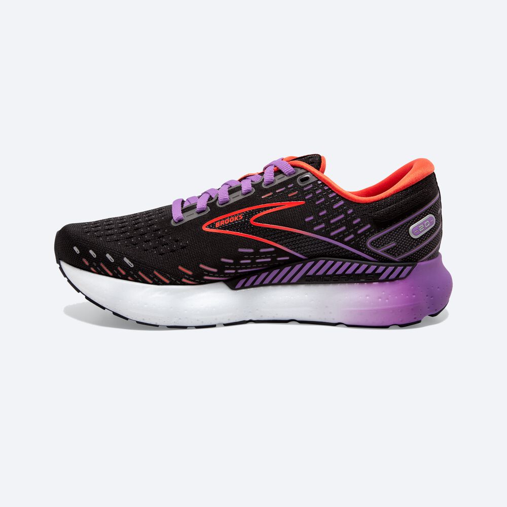 Zapatillas Running Brooks Glycerin GTS 20 Mujer Negras/Flores | VNK416298