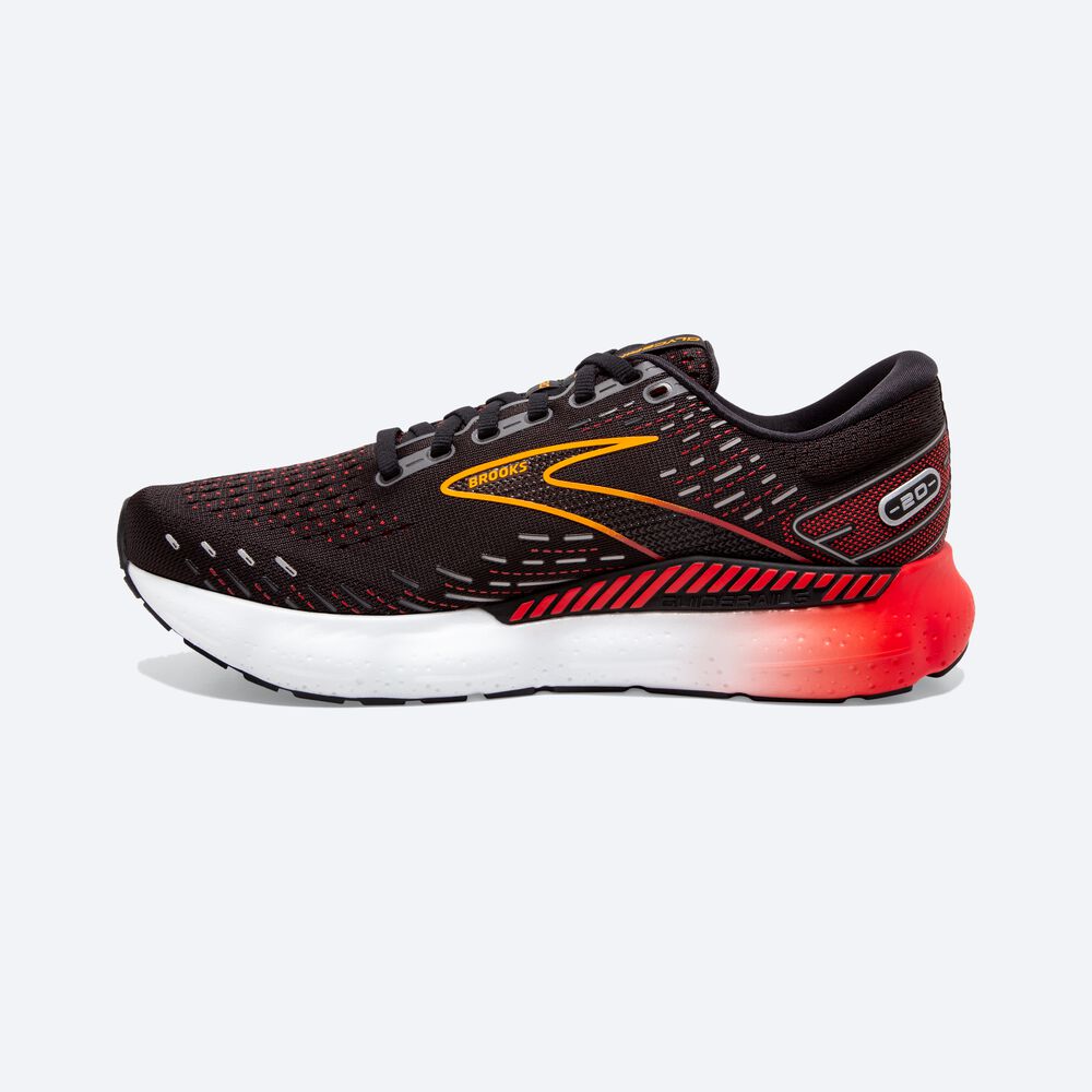 Zapatillas Running Brooks Glycerin GTS 20 Hombre Negras/Rojas | ZMQ245369