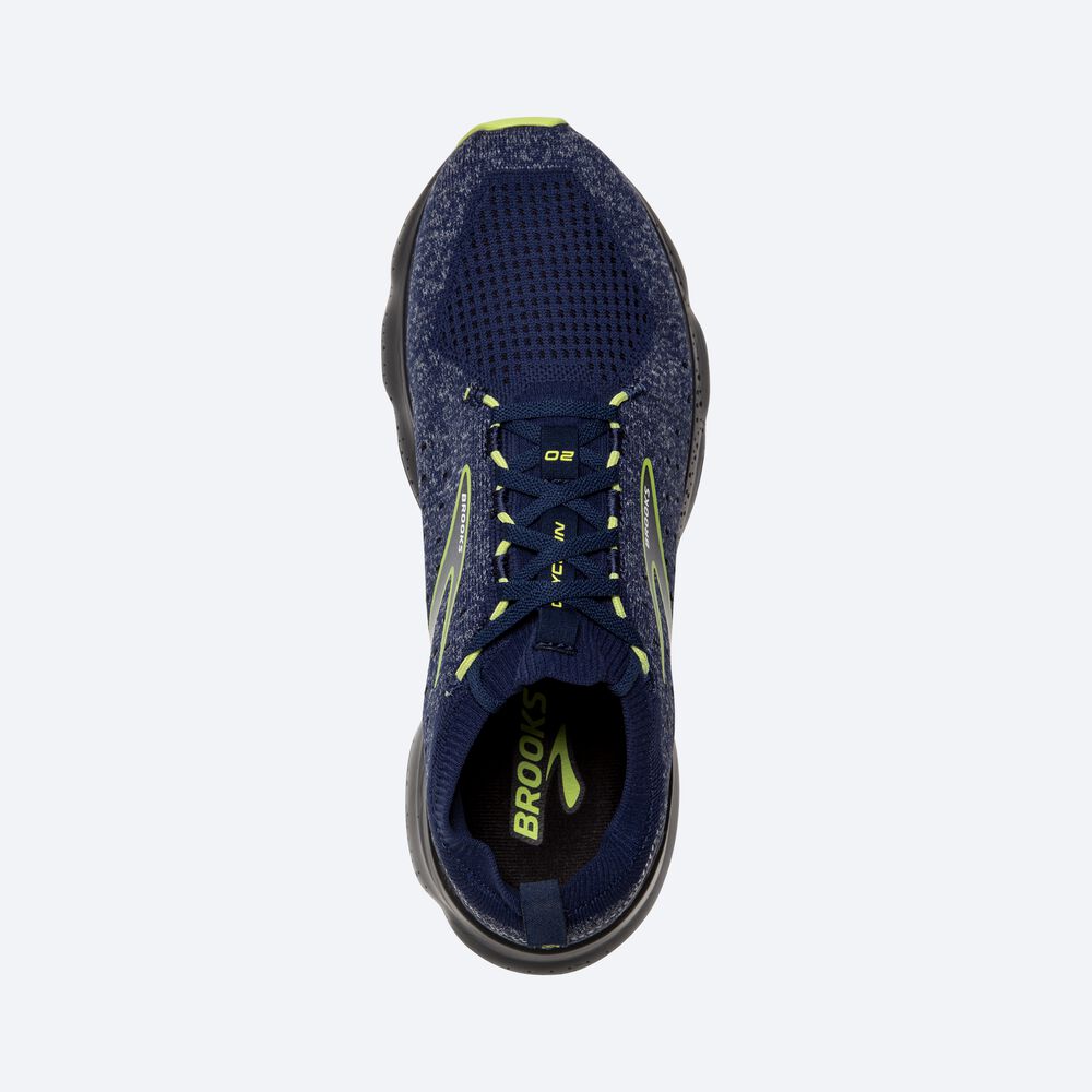 Zapatillas Running Brooks Glycerin StealthFit 20 Hombre Azules/Verde Claro | AYG907521