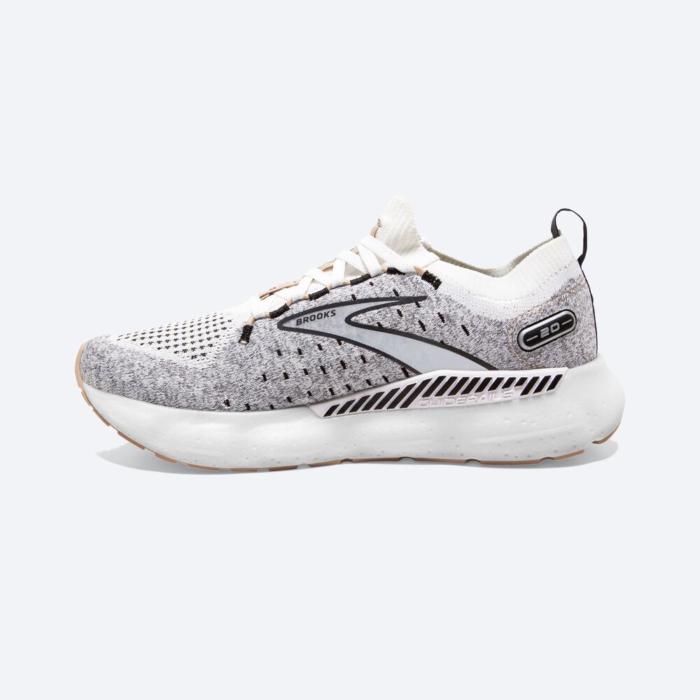 Zapatillas Running Brooks Glycerin StealthFit GTS 20 Mujer Blancas/Negras/Creme | CNW432856